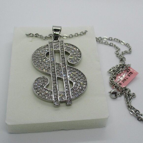 Money Sign Pendant Necklace - Picture 4 of 6